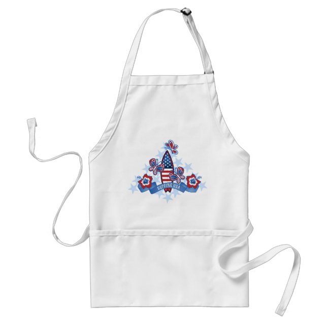 delantal de USA Beach Chef (Frente)