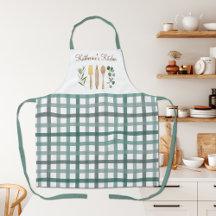 Delantal de Utensilios de Cocina con Patrón de Cua