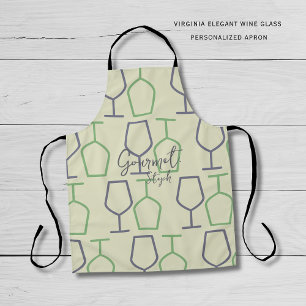 Delantal de vino de Virginia personalizado para go