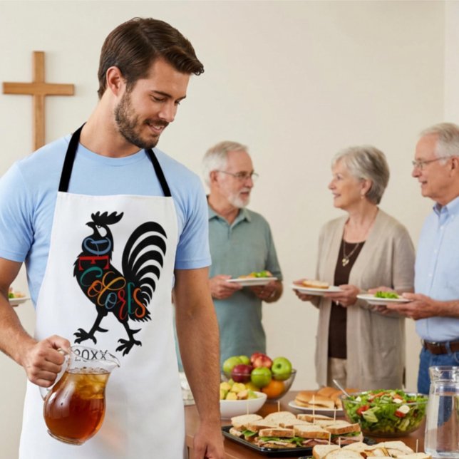 Delantal DeColores Cursillo Rooster Black Silhouette  (Subido por el creador)