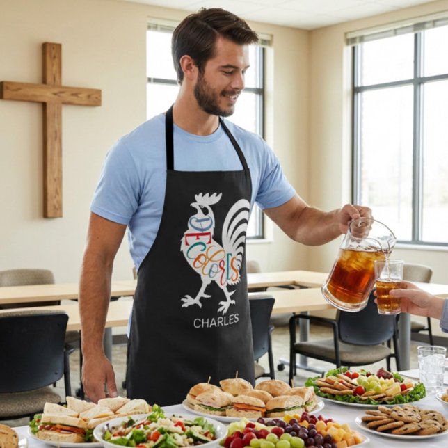 Delantal DeColores Cursillo Rooster White Silhouette  (Subido por el creador)