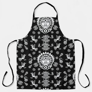 Delantal Decoración artística azteca mexicana en casa
