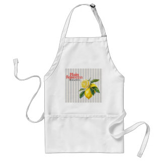 Delantal Decoración de cocina de limón fresca y descarada M