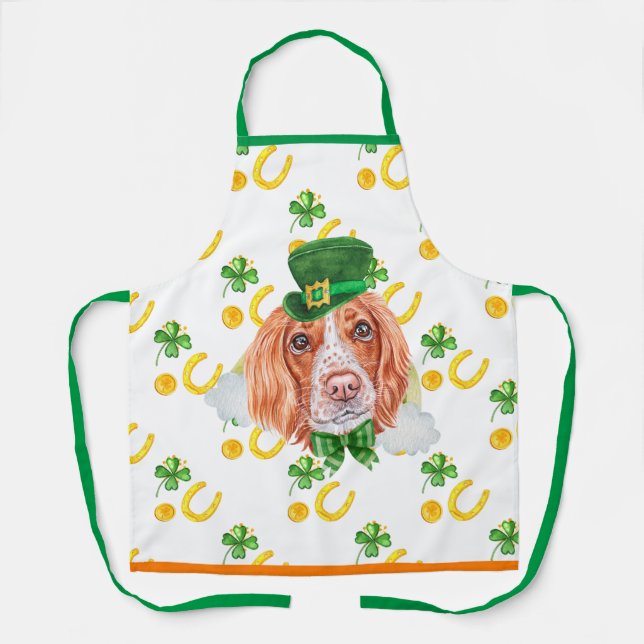 Delantal Decoración navideña inglesa en San Patricio (Anverso)