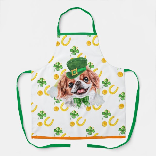 Delantal Decoración navideña japonesa en San Patricio (Anverso)