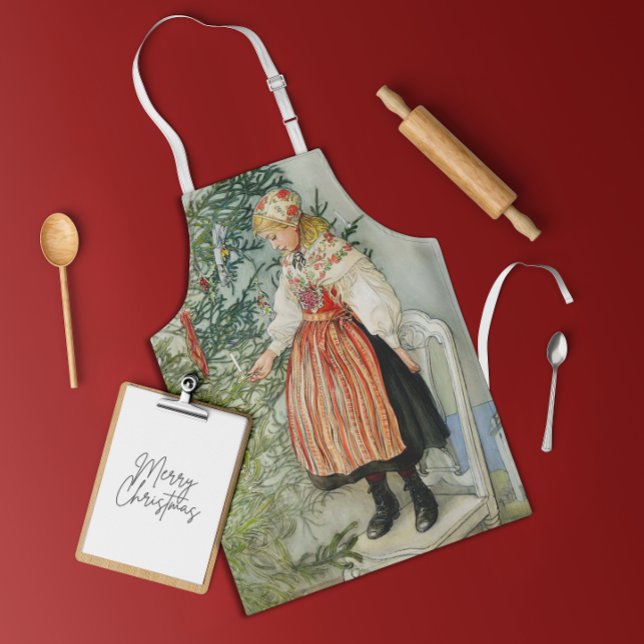 Delantal Decorando el árbol de Navidad - Carl Larsson (Subido por el creador)