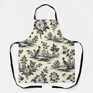 Delantal Decorative French toile pattern