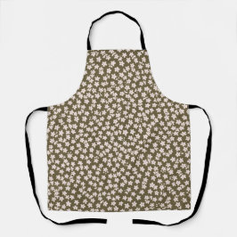 Delantal Decorative Retro Japanese Floral Pattern