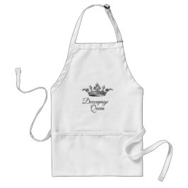 Delantal Decoupage Queen Apron