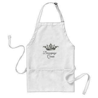 Delantal Decoupage Queen Apron