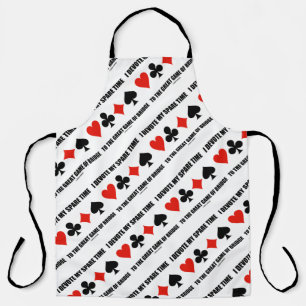 Delantal Dedico Mi Tiempo Libre Al Gran Juego Del Puente