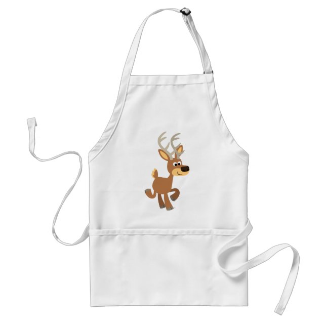 Delantal Deer Apron, Personalizado de troping de Cute (Frente)