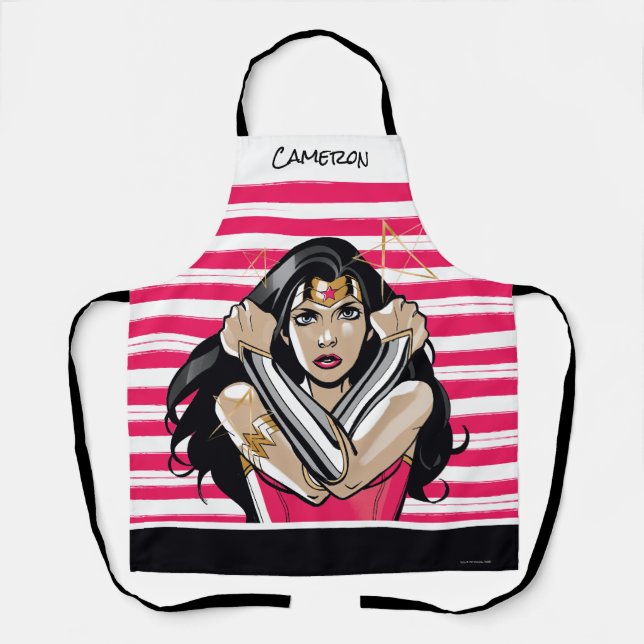 Delantal Defender a la mujer maravilla - Plantilla (Anverso)