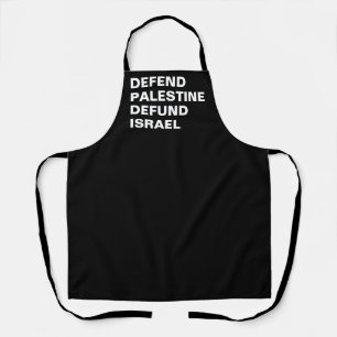 Delantal Defender Palestina defunde Israel- Anti Israel