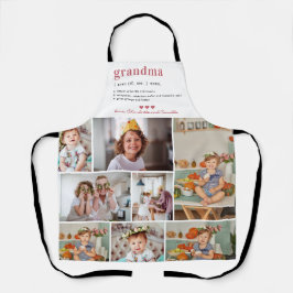 Delantal Definición de Abuela | 8 Fotos Personalizadas