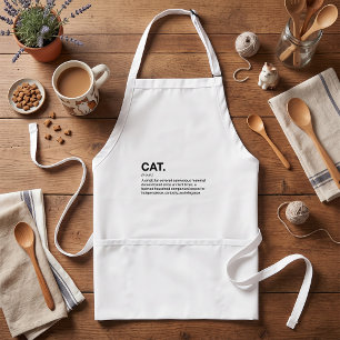 Delantal Definición de gato Sustantivo Amante de los gatos