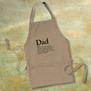 Delantal Definición de nombre personalizado para papá