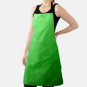 Delantal Degradado verde claro malla geométrica patrón bril