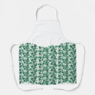Delantal Deja la acuarela moderna Eucalyptus verde