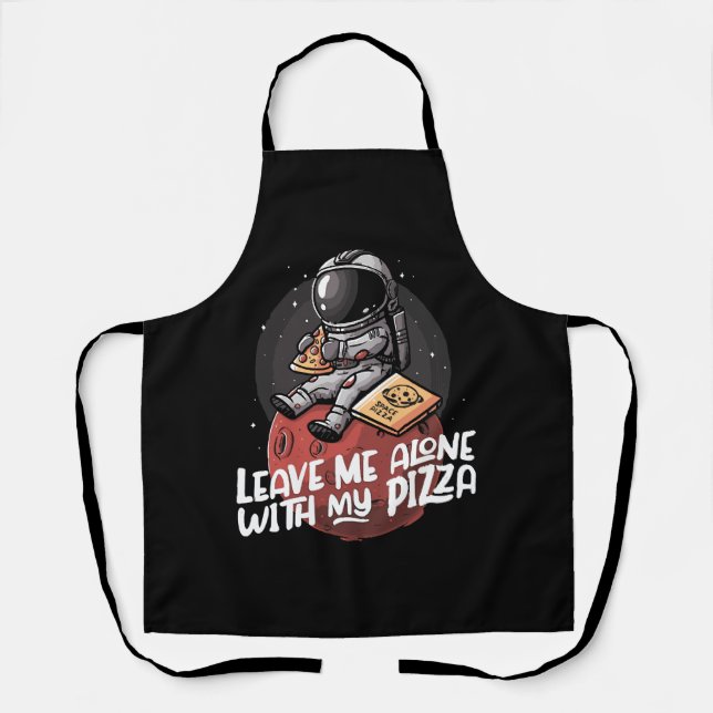 Delantal Déjame Solo Con Mi Pizza (Anverso)