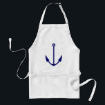 Delantal del ancla del barco de los azules marinos<br><div class="desc">Delantal del ancla del barco de los azules marinos. Idea náutica del regalo para los amigos y la familia. Cocina marítima del tema y delantales del Bbq para los hombres y las mujeres. Perfeccione para cocinar o asar a la parrilla los mariscos en casa o el restaurante.</div>