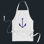 Delantal del ancla del barco de los azules marinos<br><div class="desc">Delantal del ancla del barco de los azules marinos. Idea náutica del regalo para los amigos y la familia. Cocina marítima del tema y delantales del Bbq para los hombres y las mujeres. Perfeccione para cocinar o asar a la parrilla los mariscos en casa o el restaurante.</div>