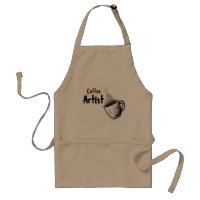 Delantal del artista del café