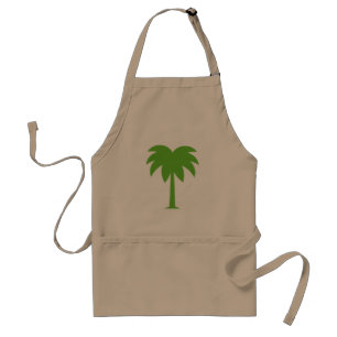 Delantal del Bbq de la palmera para los hombres y
