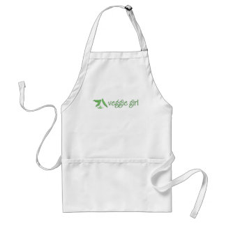 Delantal del chica del Veggie