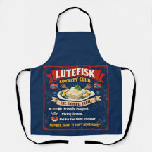 Delantal del Club de Lealtad Lutefisk Noruego