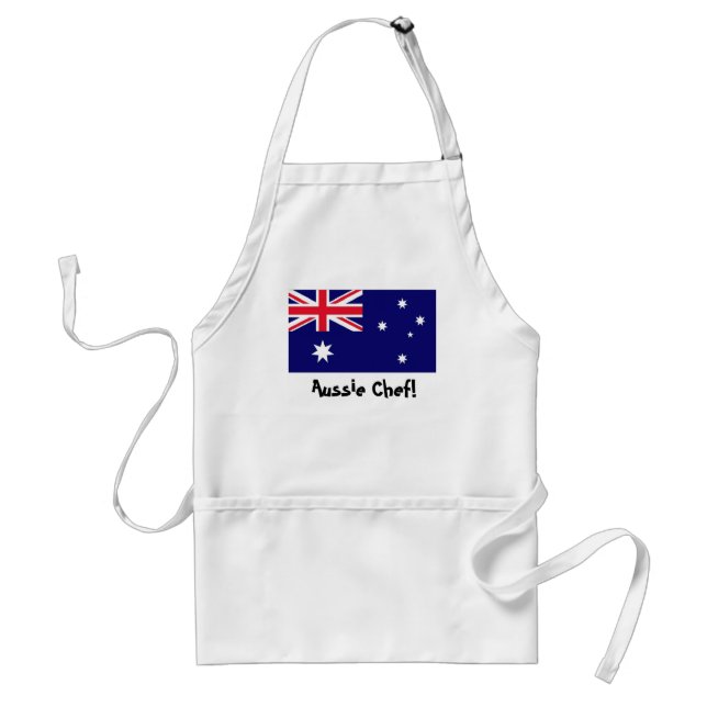 Delantal del cocinero de la bandera de Australia (Frente)