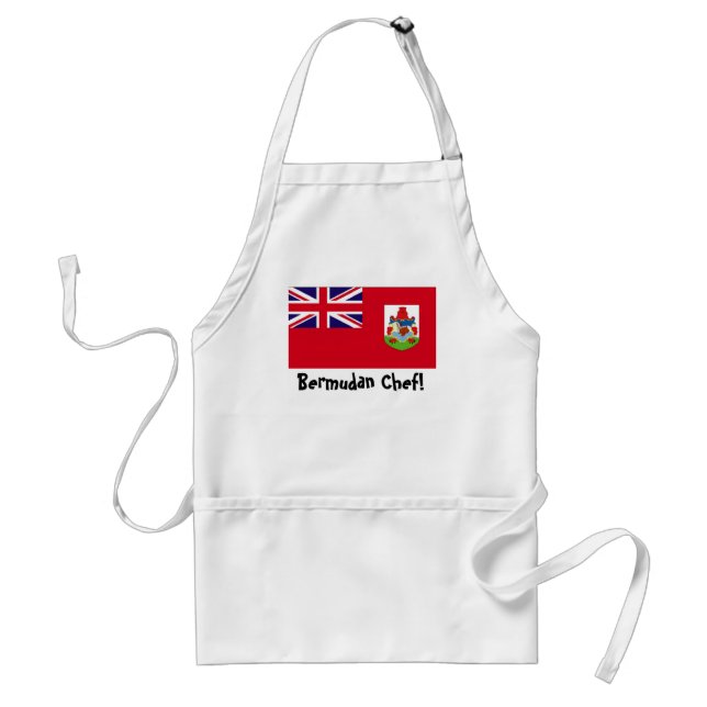 Delantal del cocinero de la bandera de Bermudas (Frente)