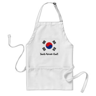 Delantal del cocinero de la bandera de la Corea