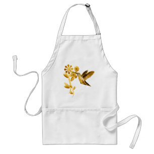 Delantal del colibrí del oro