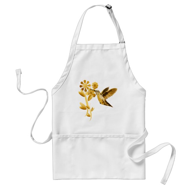 Delantal del colibrí del oro (Frente)