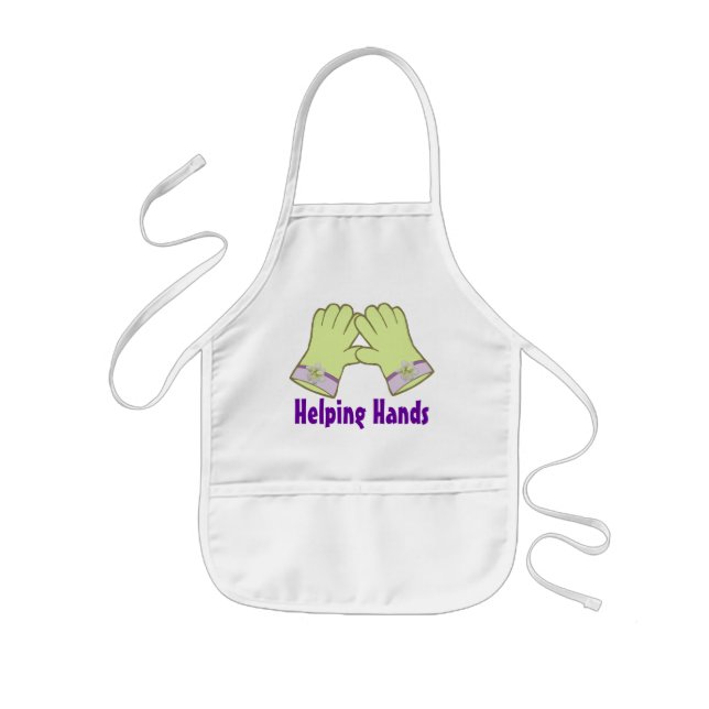 Delantal del Daylily de las manos amigas de los (Frente)