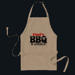 delantal del Día del Padre para papá<br><div class="desc">Espectro del Día del Padre para la barbacoa y parrilla de papá. Personalizable por nombre. Buena idea de regalo para los papás en el Día del Padre.</div>