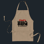 delantal del Día del Padre para papá<br><div class="desc">Espectro del Día del Padre para la barbacoa y parrilla de papá. Personalizable por nombre. Buena idea de regalo para los papás en el Día del Padre.</div>