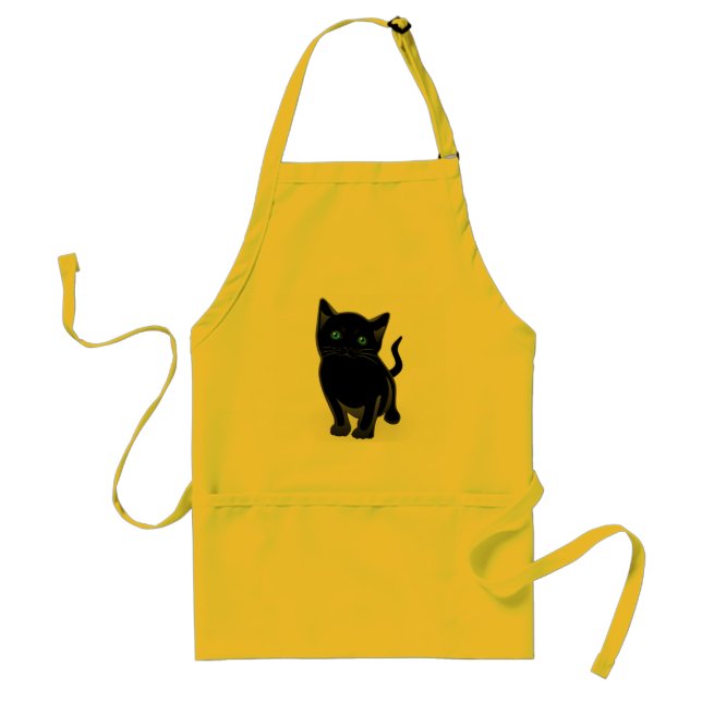 Delantal del gato negro (Frente)