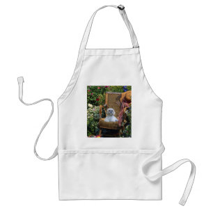 Delantal del jardín de Shih Tzu