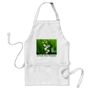 Delantal del lirio de los valles de la flor blanca