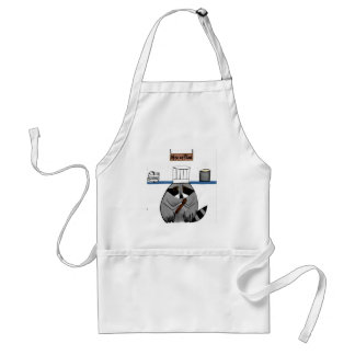 Delantal del mapache del cocinero