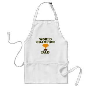 Delantal del papá del campeón del mundo