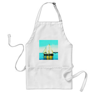 delantal del schooner de la navegación