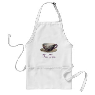 Delantal del tiempo del té