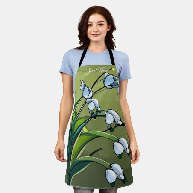 Delantal delantal: Lily encantadora: Delicada danza de Spri (Gastado)