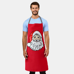 DELANTAL DELANTERO DE COCINA DE PAPÁ NOEL NAVIDAD