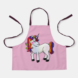 DELANTAL DELANTERO DE COCINA PARA NIÑAS UNICORNIO