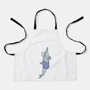 Delantal Delfín cocinado con gorra Chef