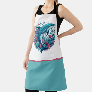 Delantal Delfín cutáneo, costero/náutico